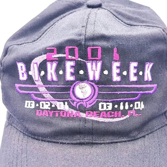 Vintage Daytona Beach Bike Week Trucker Hat Embroidered Cap Biker Florida - Picture 3 of 8